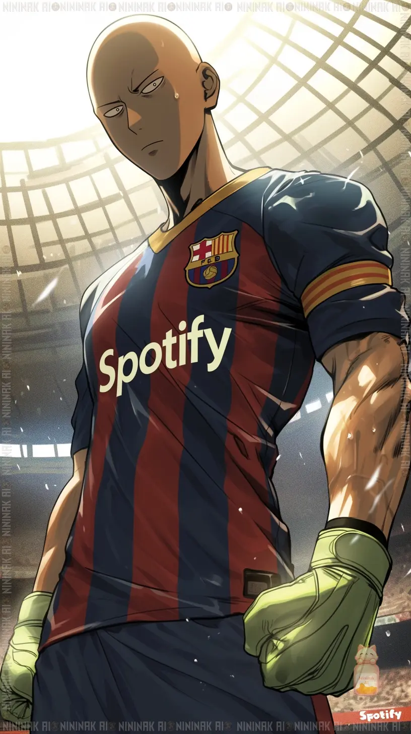 Saitama as an unbeatable goalkeeper or effortless scorer