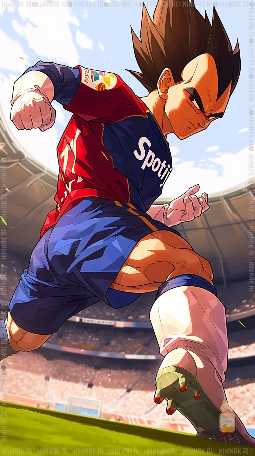 Vegeta as a skilled attacking midfielder or forward