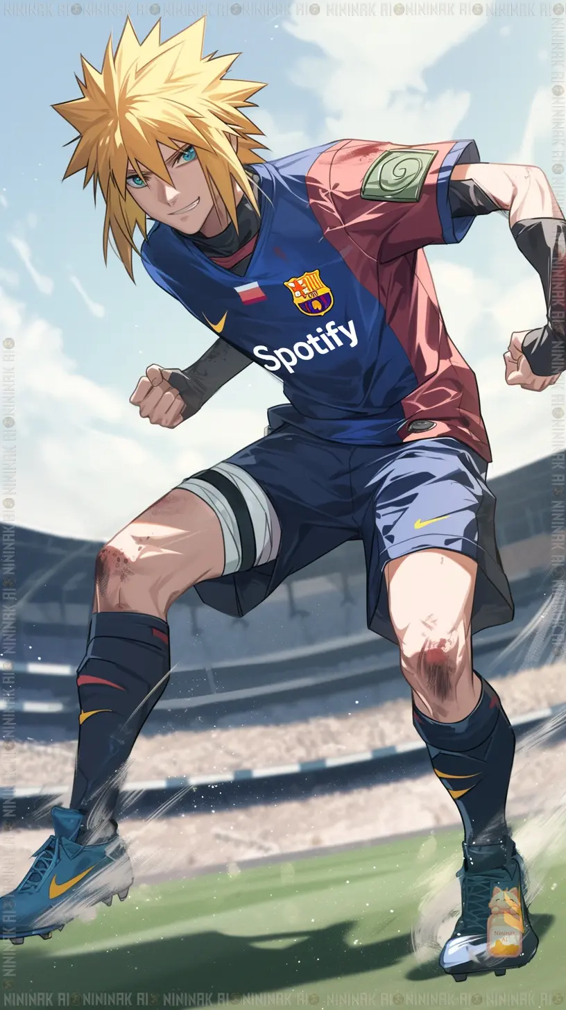 Namikaze Minato as a masterful midfielder or forward