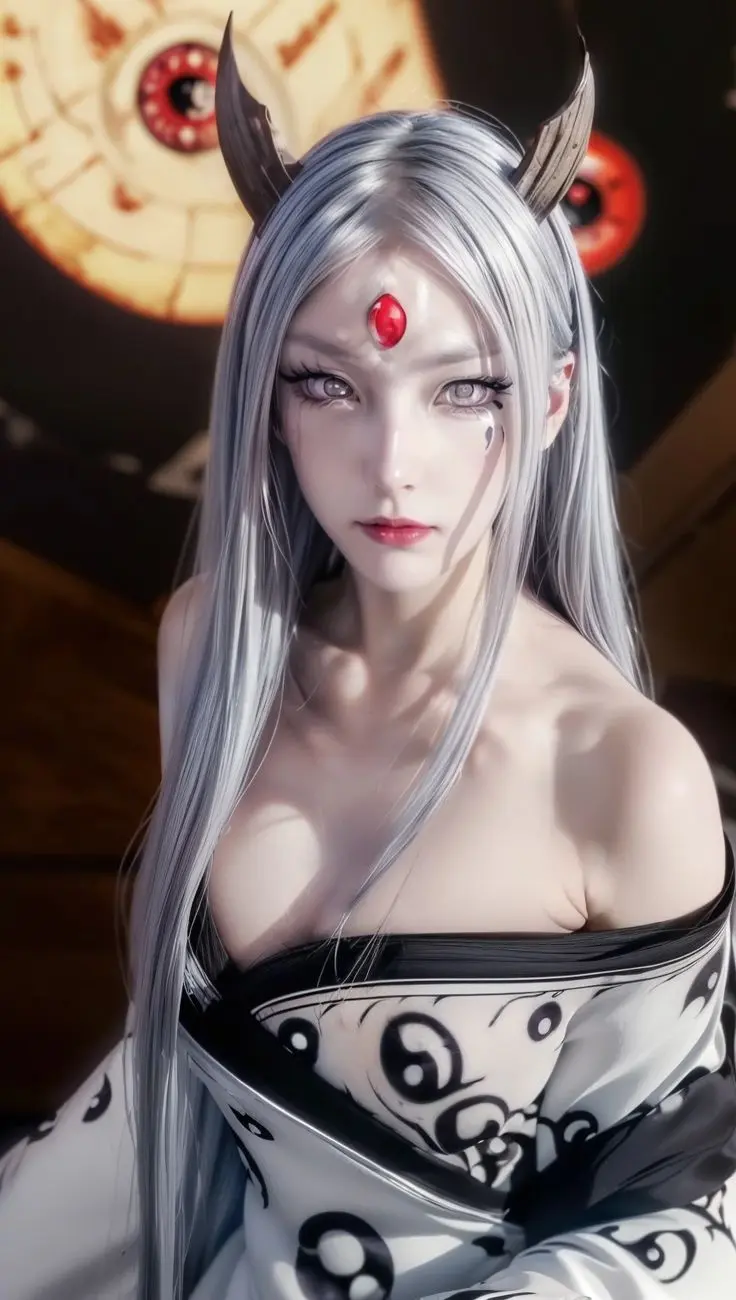 AI artwork of Kaguya Ōtsutsuki from Naruto