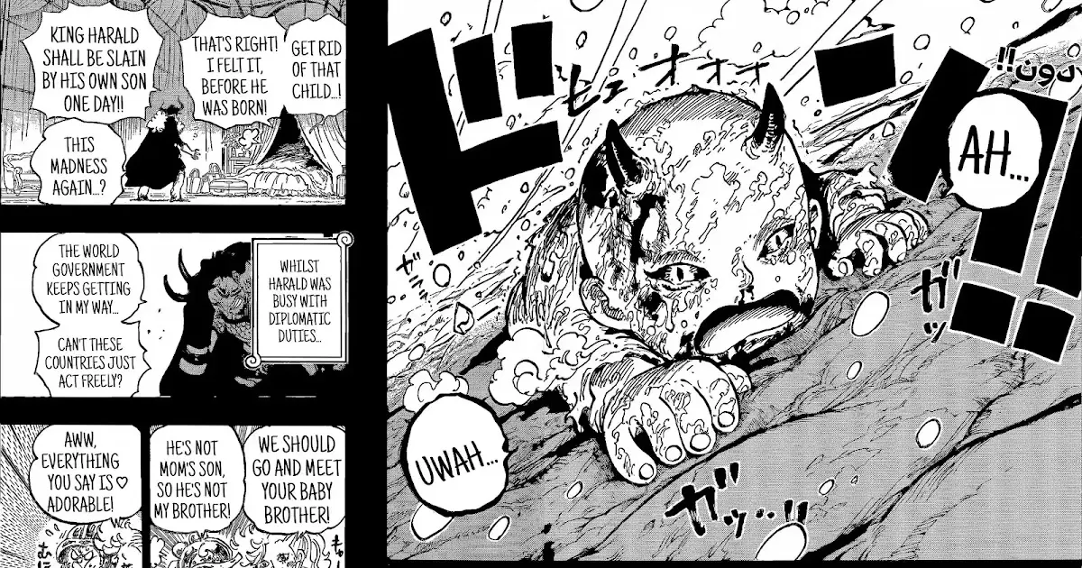 Baby Loki struggling in the Underworld