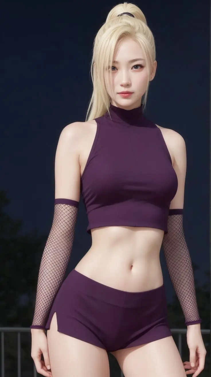 Ino Yamanaka AI art showing her as a strong, mature woman