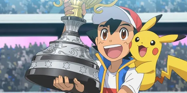 Ash Ketchum victorious