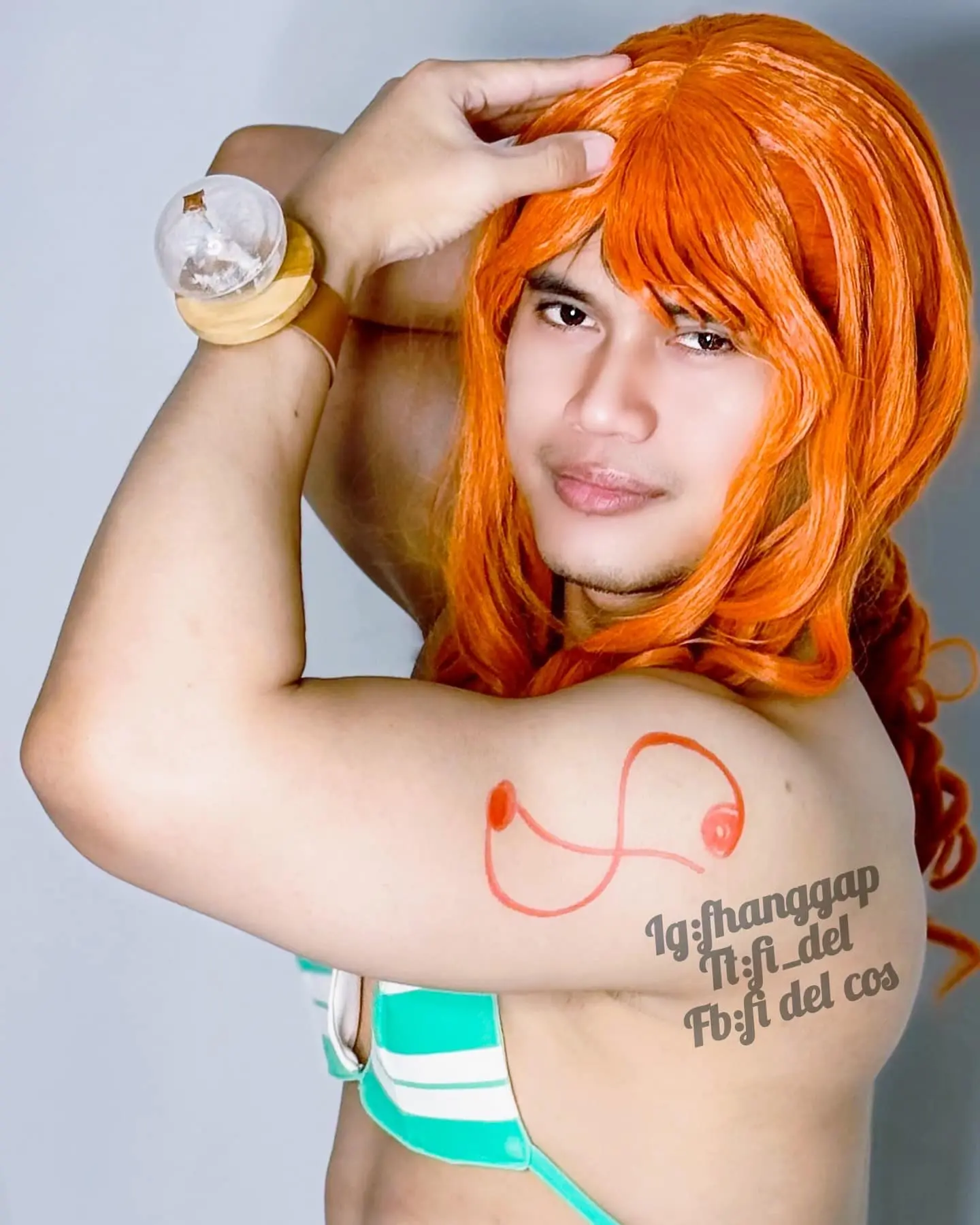 Fi Del Cos in Nami cosplay outfit