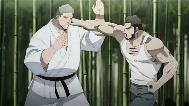Garouden anime scene