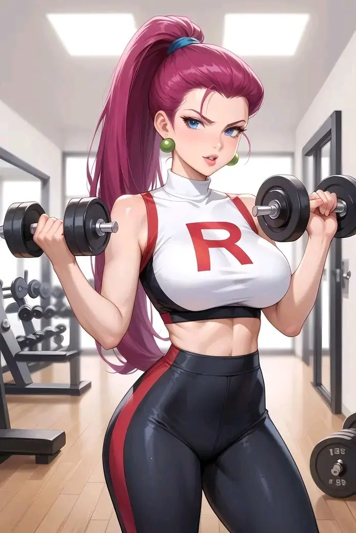 AI-enhanced image of Jessie from Pokémon