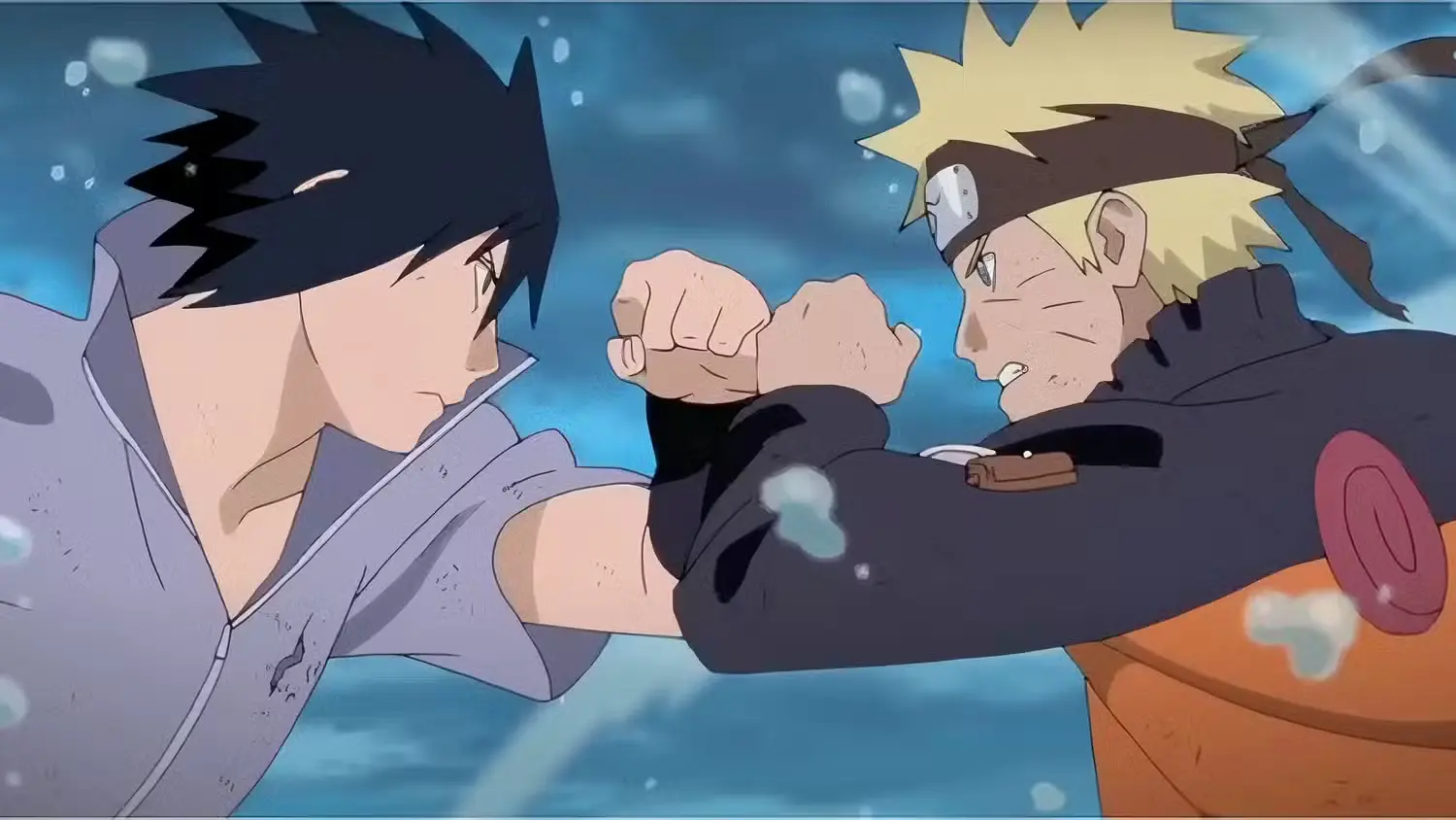 Naruto and Sasuke's final battle in Naruto Shippuden
