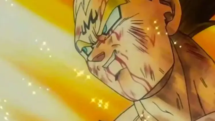 Vegeta's emotional sacrifice in Dragon Ball