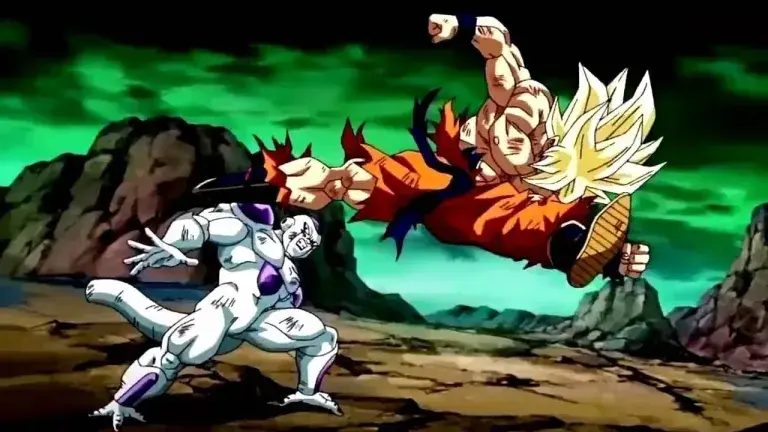 Goku vs Frieza battle scene