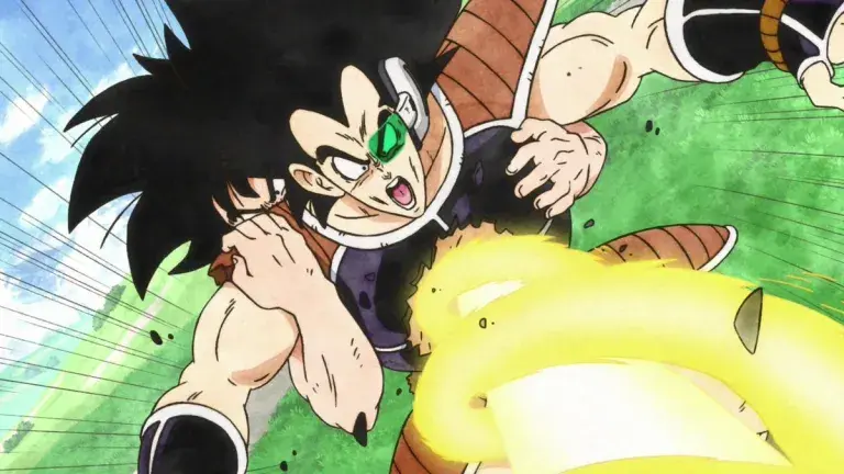Goku and Piccolo team up against Raditz