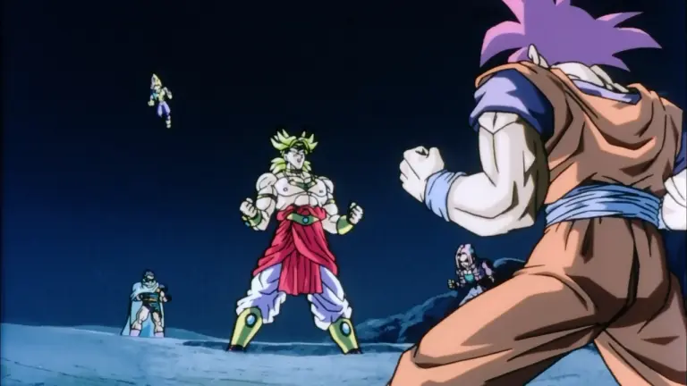 Broly unleashes his legendary power