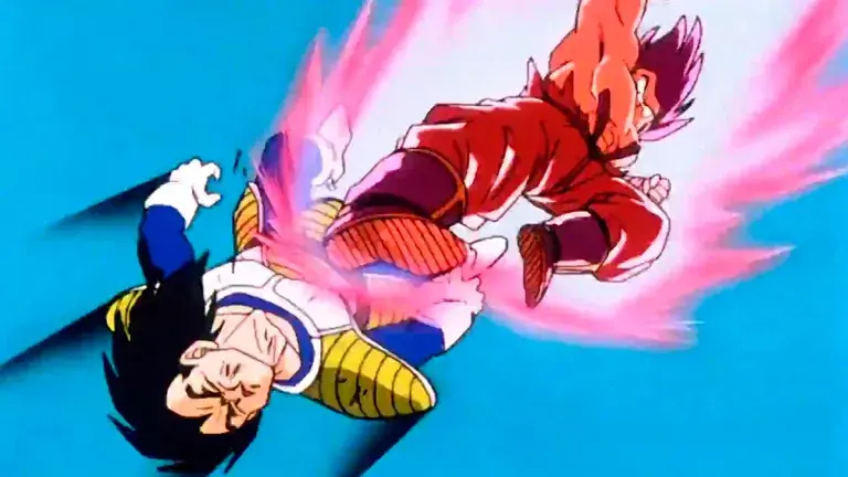 Iconic Goku vs Vegeta battle