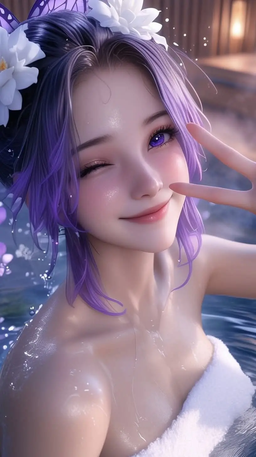 AI-enhanced portrait of Shinobu Kocho