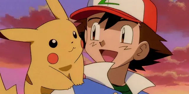 Pikachu and Ash in Pokemon anime