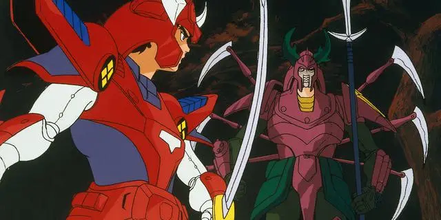 Ryo facing a villain in Ronin Warriors