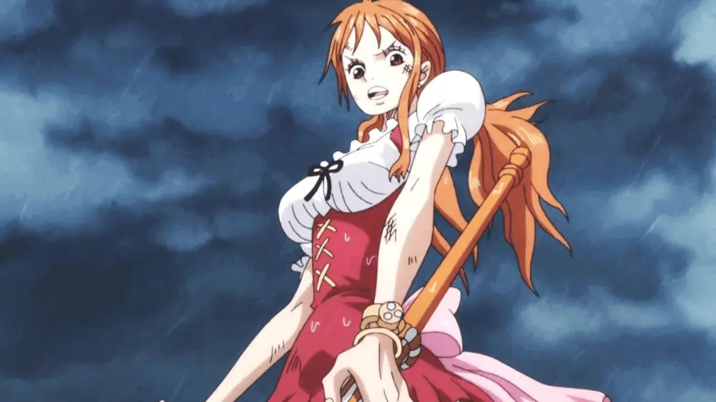 Nami in a traditional German dirndl dress from Whole Cake Island Arc