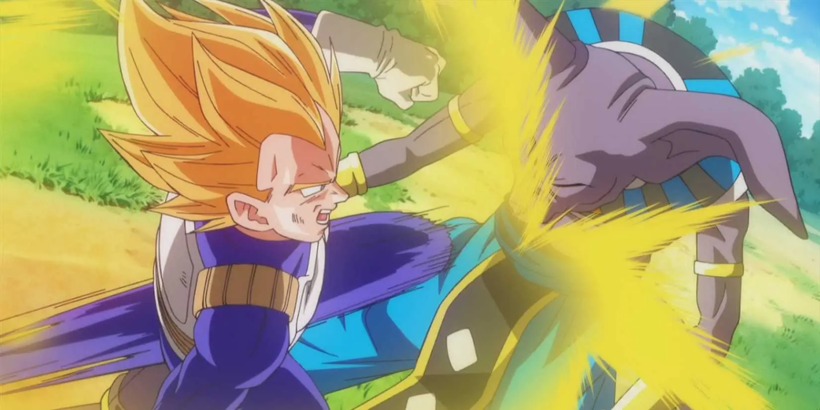 Vegeta vs Beerus in Dragon Ball Super