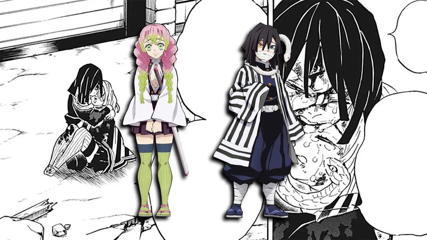 Mitsuri Kanroji and Obanai Iguro death scene