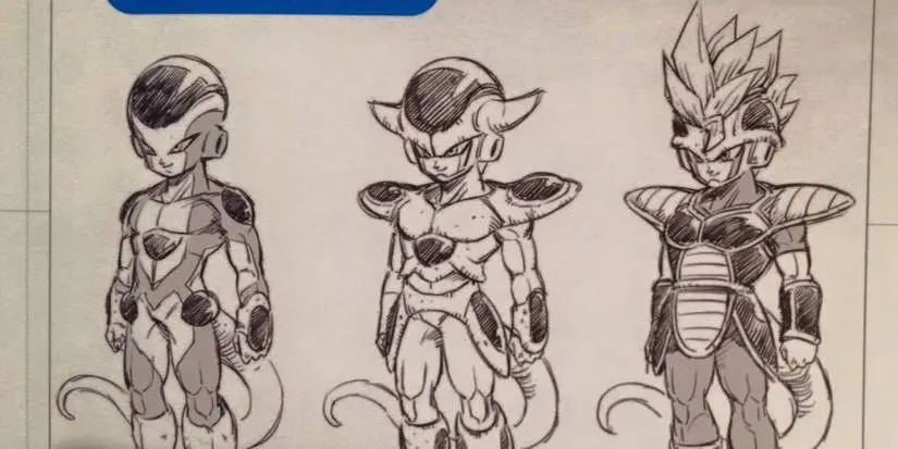Original designs of Frieza clan members from Dragon Ball Heroes