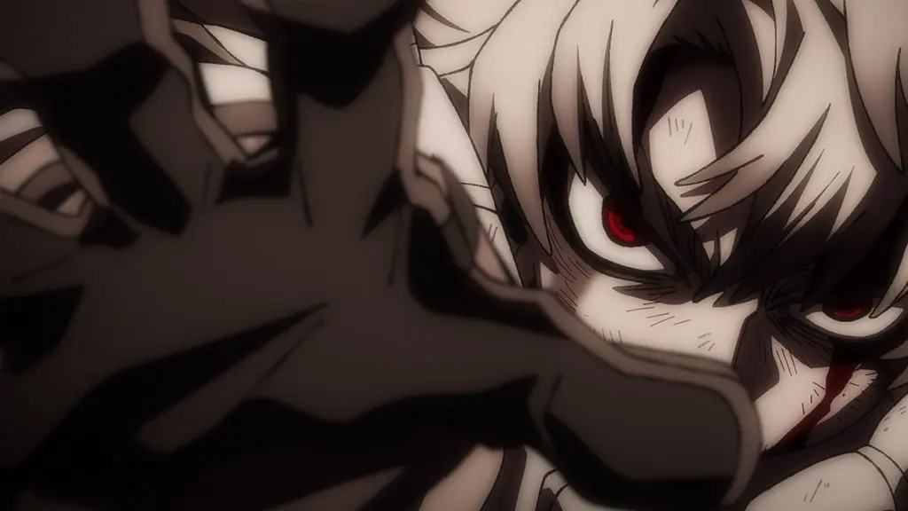 Dark fantasy anime scene
