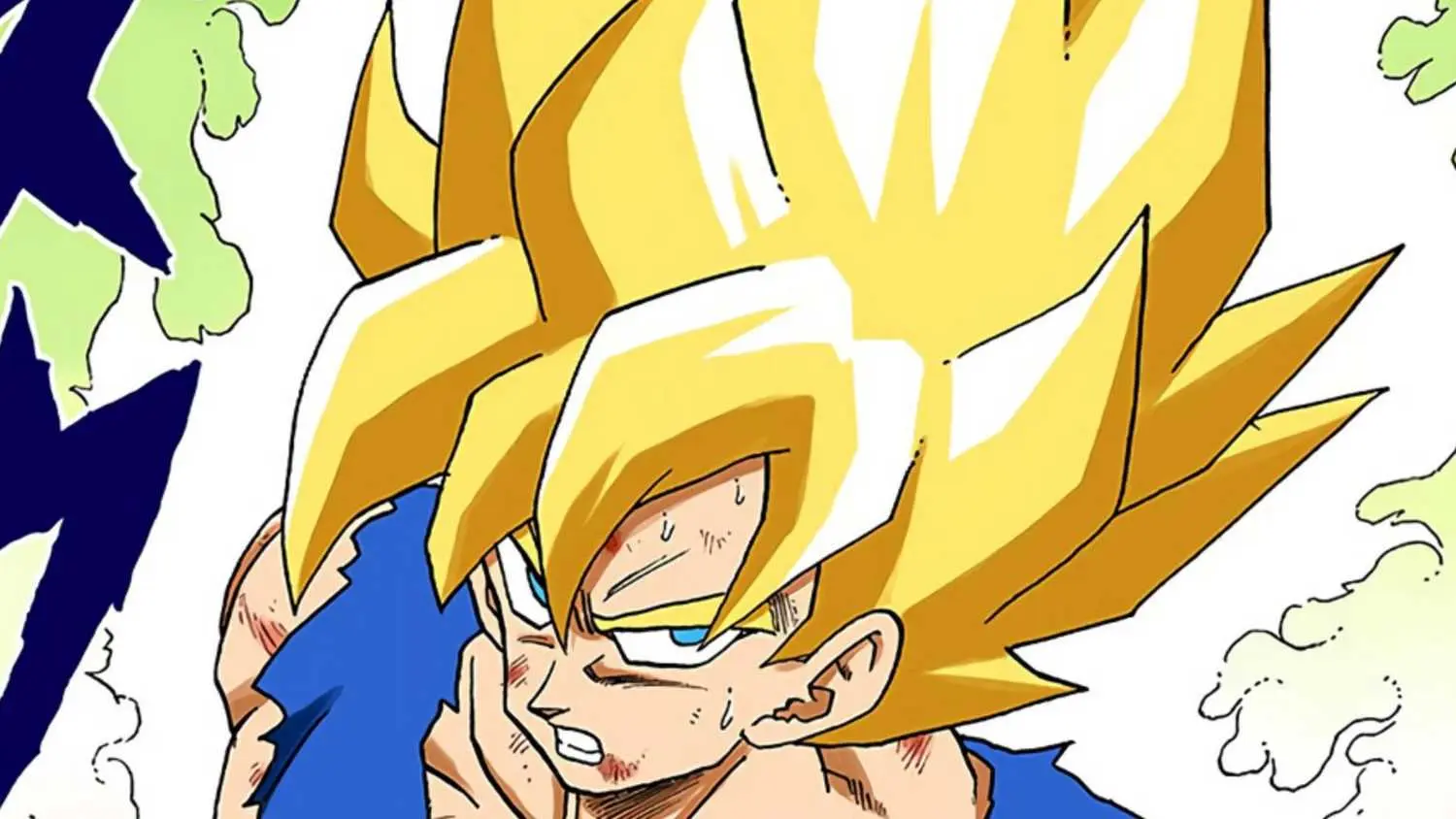 Goku unleashes Super Saiyan form