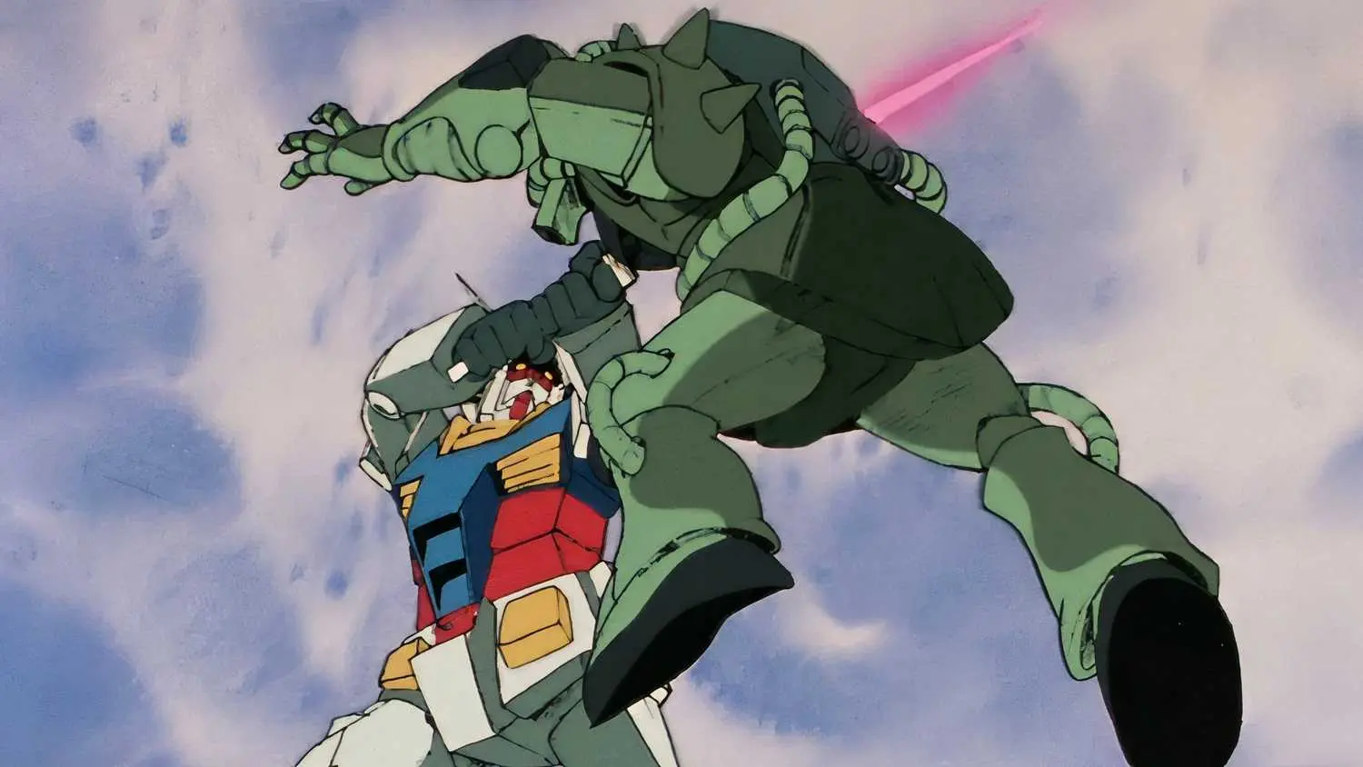 Gundam vs Zaku in Mobile Suit Gundam 0079