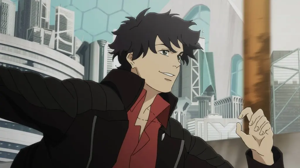 Science fiction anime scene
