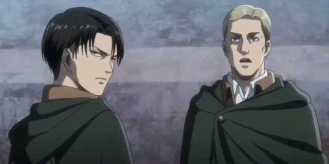 Levi Ackerman and Erwin Smith from Attack on Titan