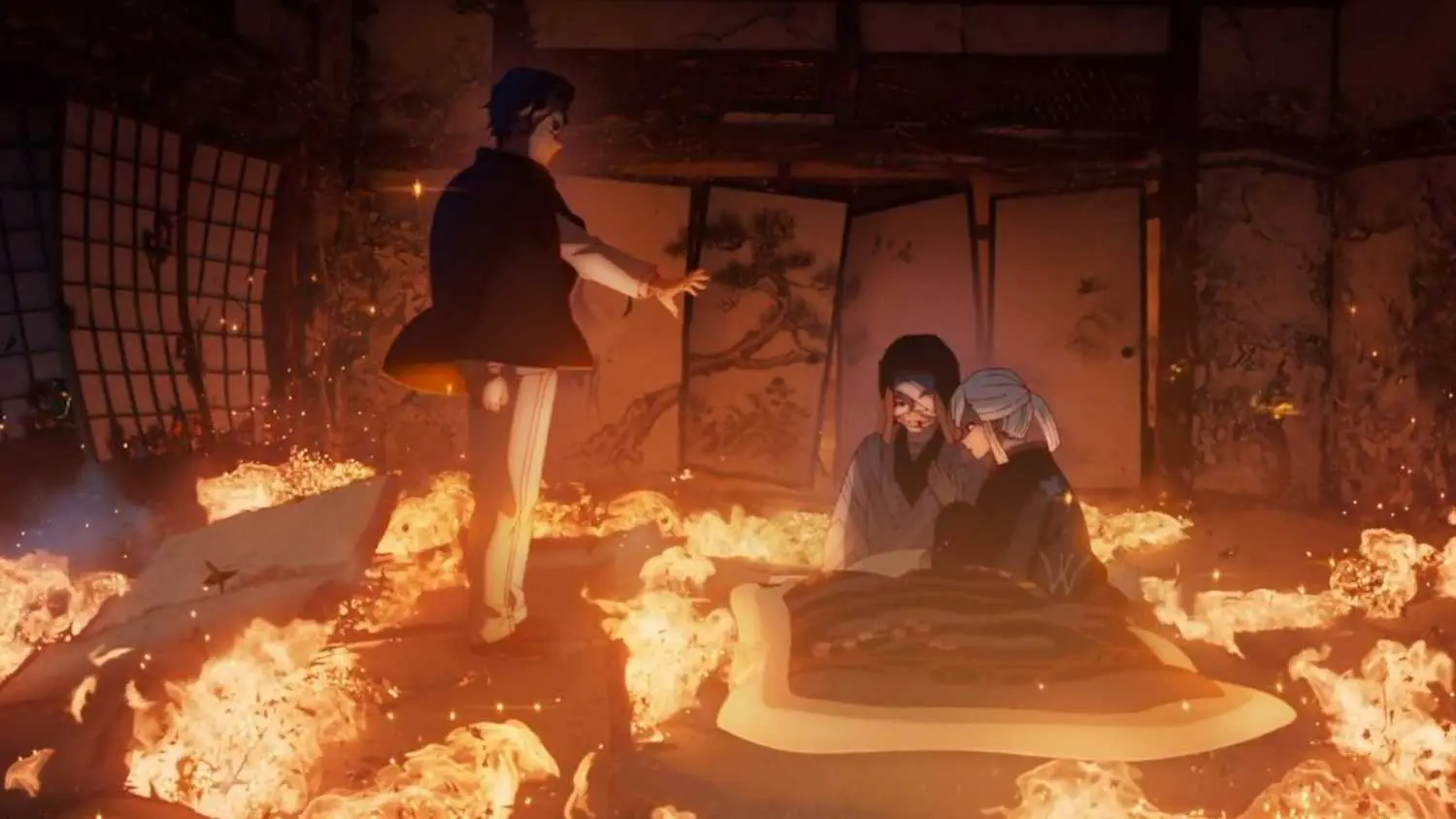 Kagaya Ubuyashiki leading the Demon Slayer Corps