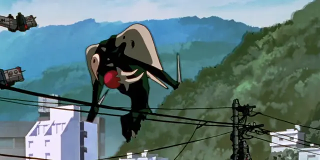 Neon Genesis Evangelion opening scene