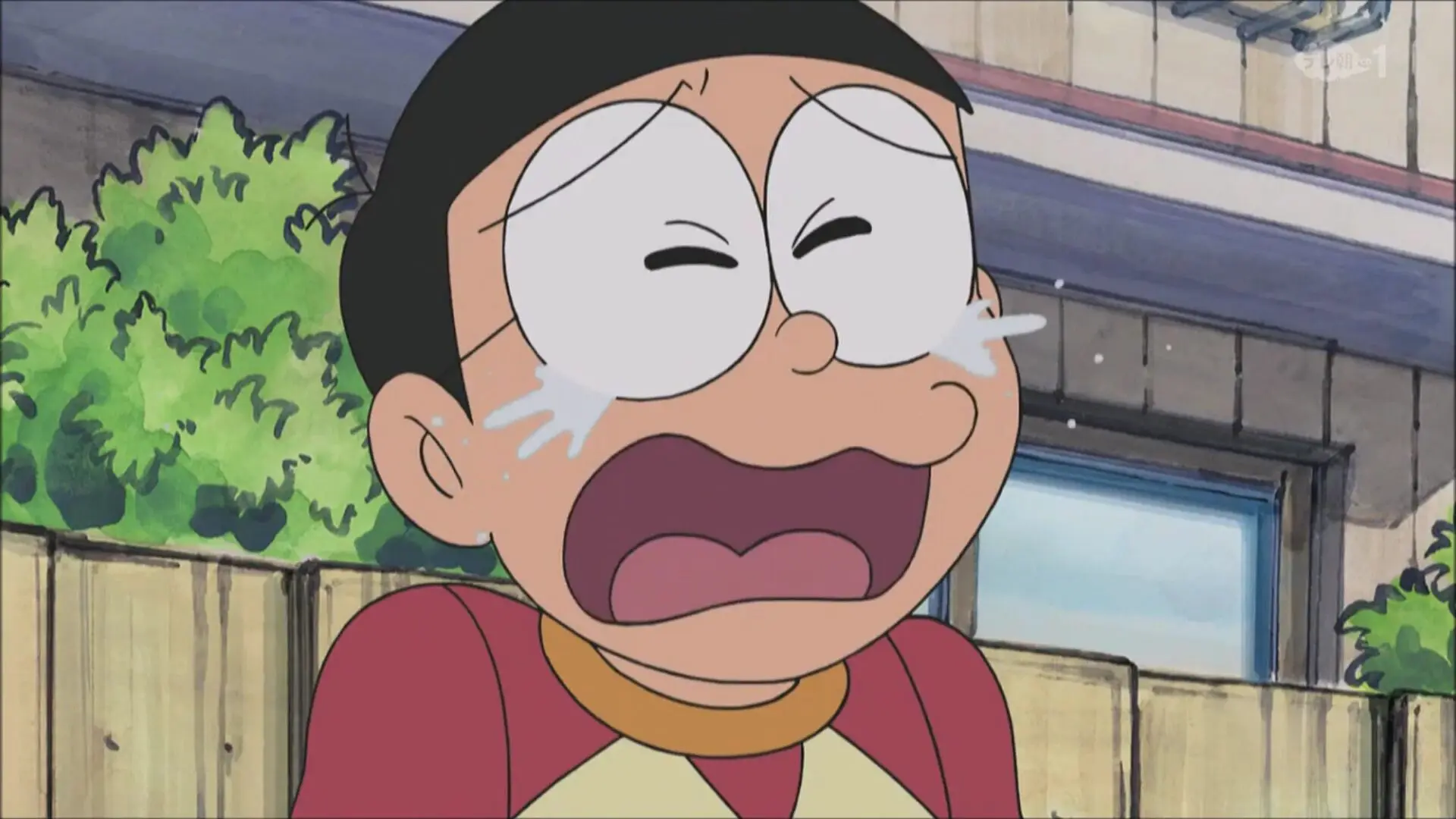 Nobita crying