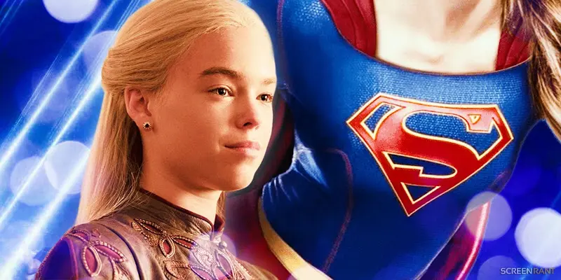 DCU's Supergirl, played by Milly Alcock, makes a surprise appearance in Superman's post-credits scene - Photo: Internet.
