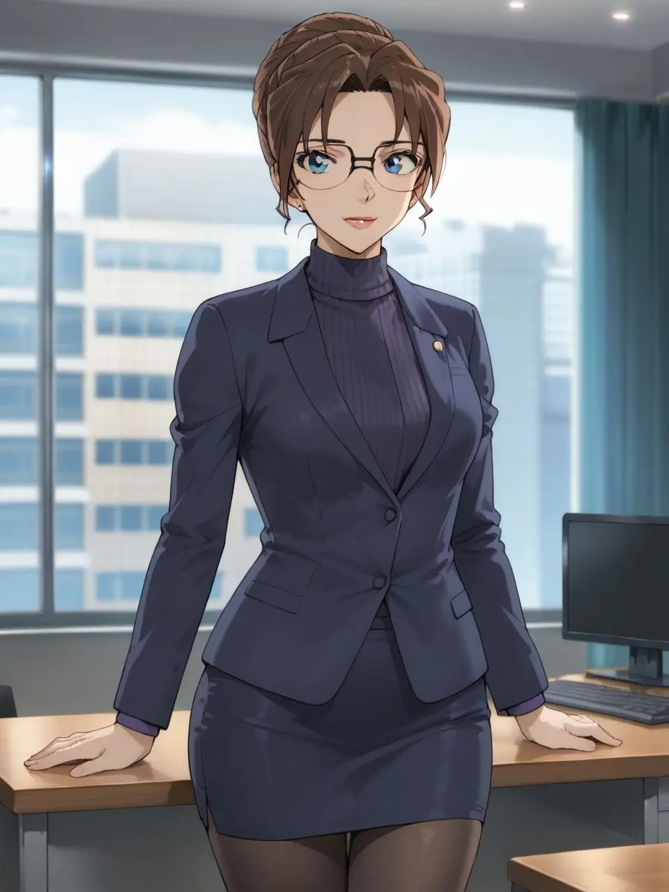 AI art showing Eri Kisaki's confident expression