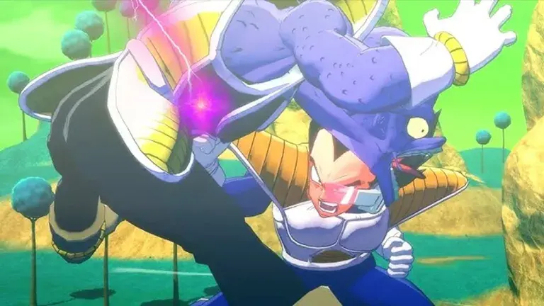 Vegeta battles Frieza's forces