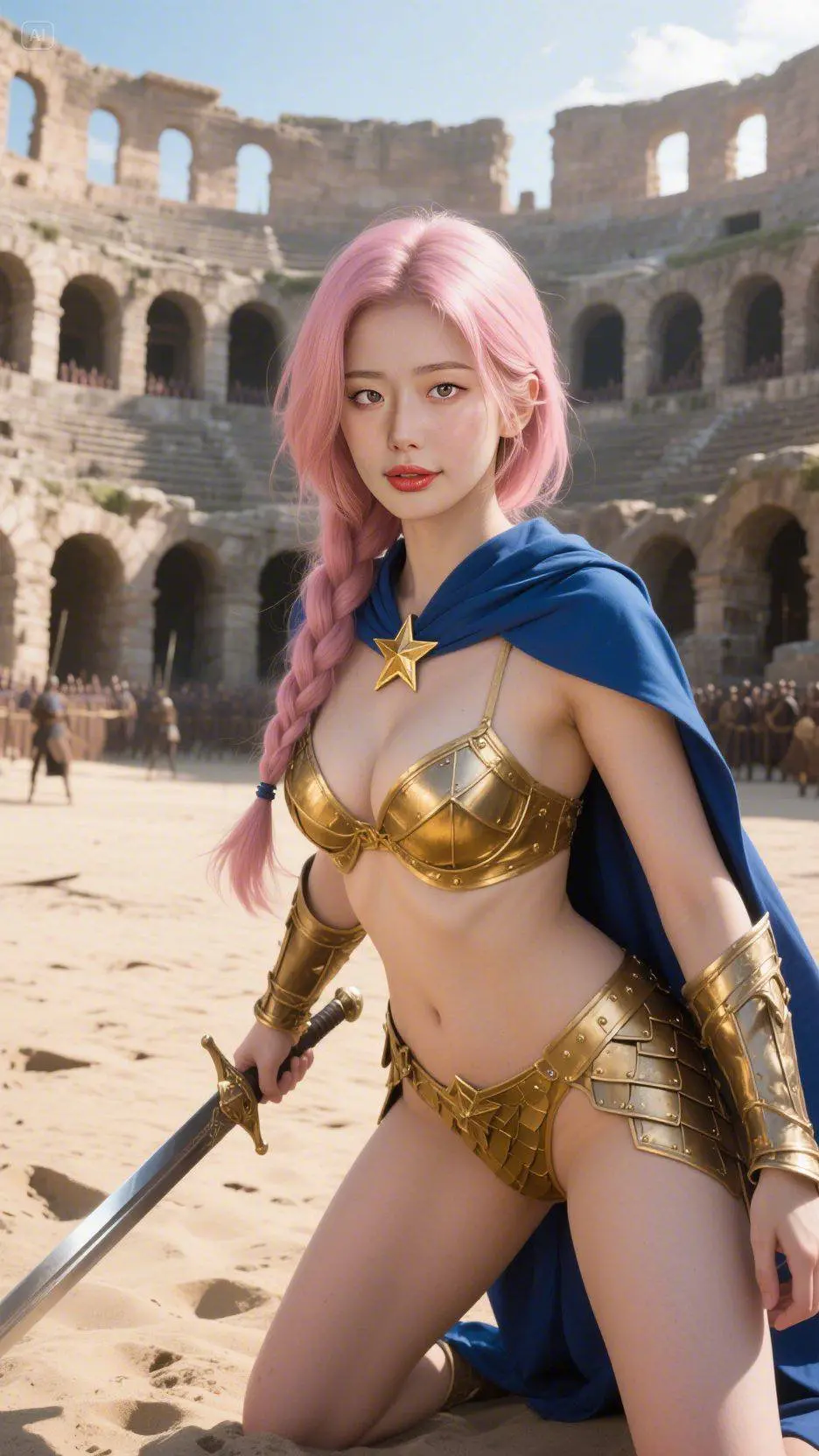 AI depiction of Rebecca's warrior armor