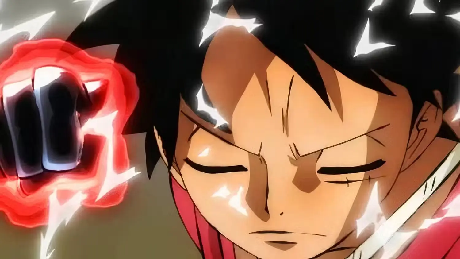 Luffy preparing for battle
