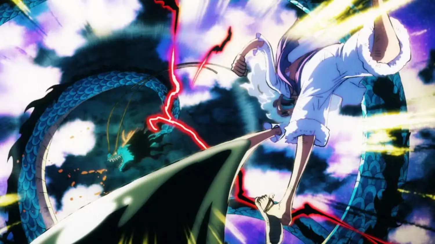 Luffy in his awakened Nika form