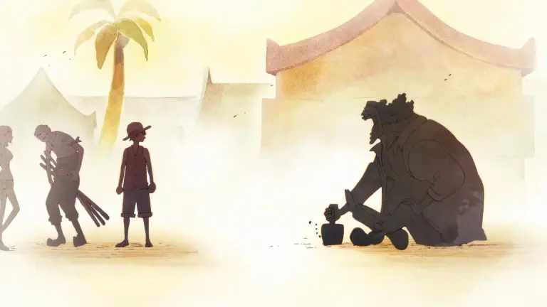 Luffy's first encounter with Blackbeard