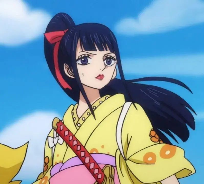 O-Kiku from One Piece in traditional kimono
