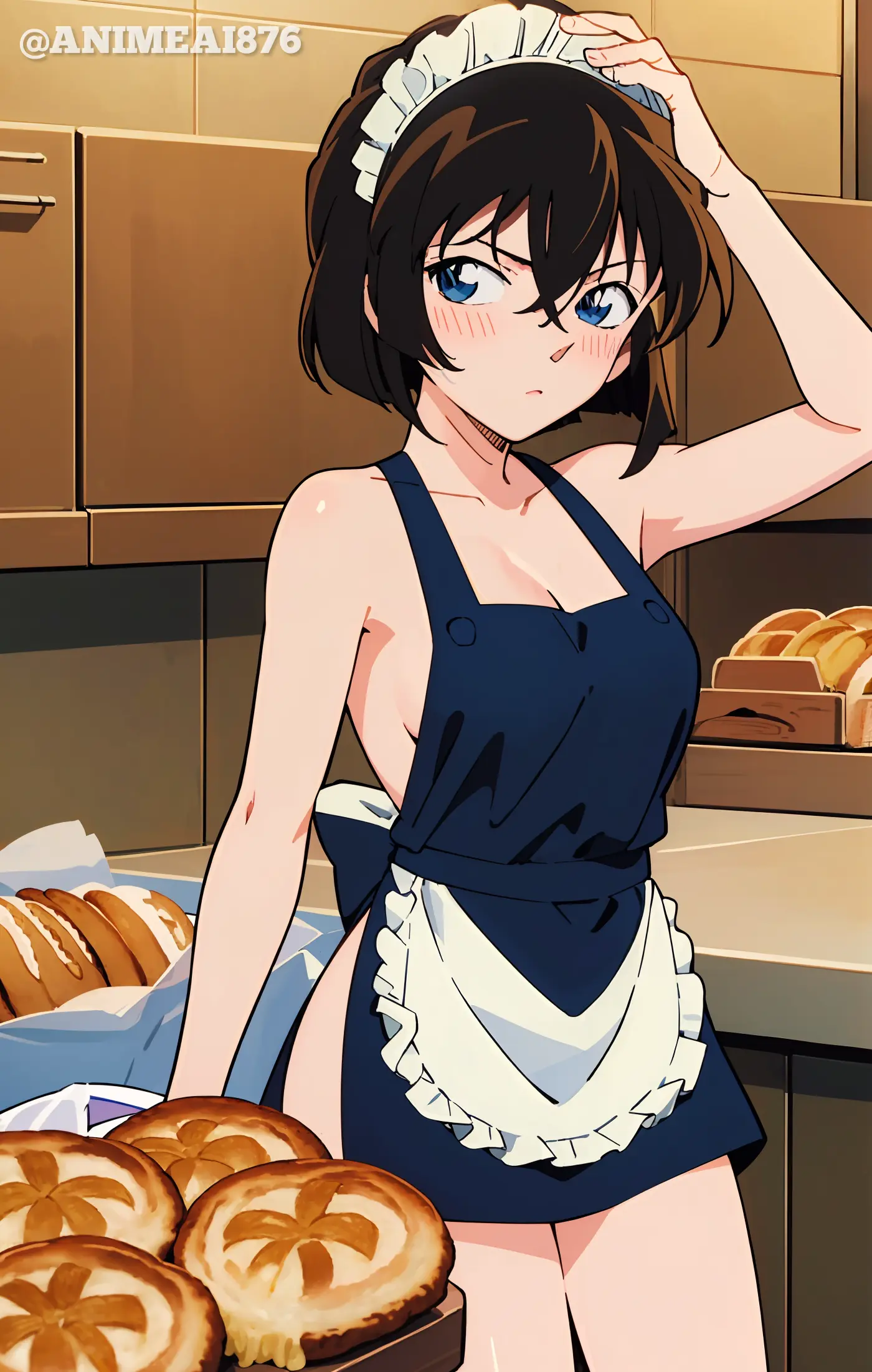 Haibara Ai apron art by AI