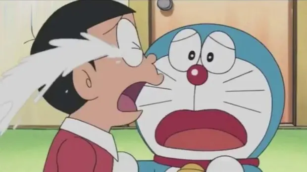 Nobita blaming others