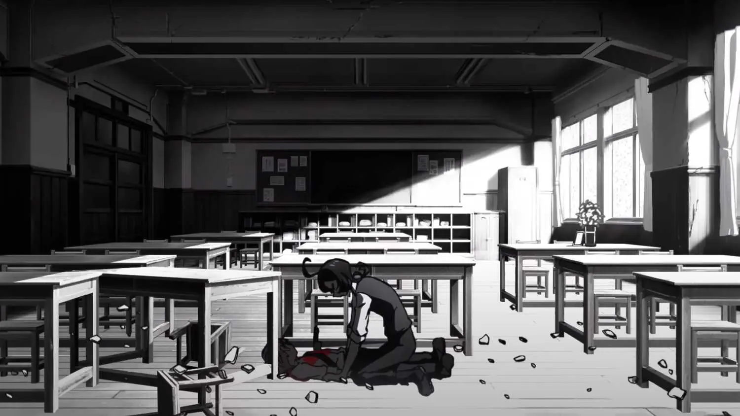 Sanda anime trailer classroom scene