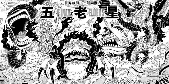The Five Elders' Transformations in One Piece