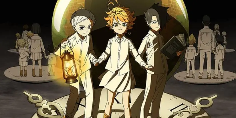The main trio of The Promised Neverland