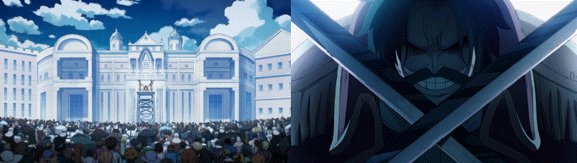 Gol D. Roger's execution scene