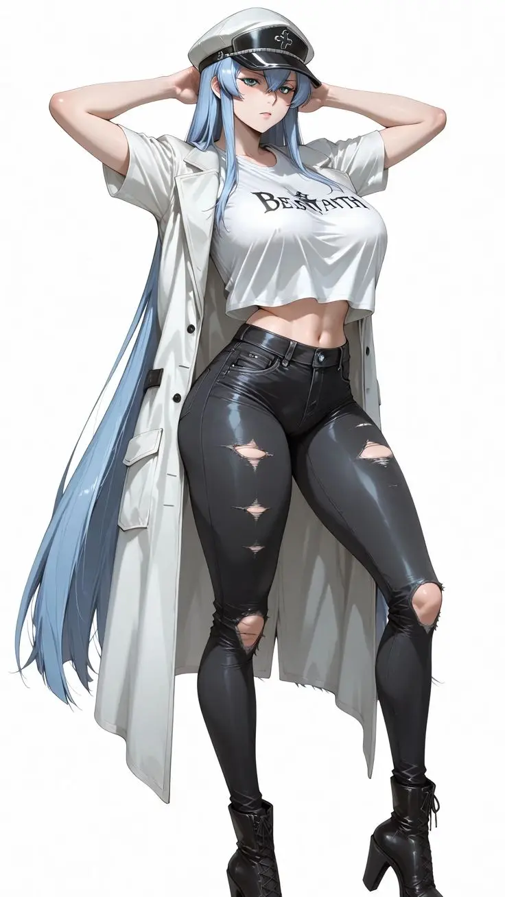 AI art capturing Esdeath's commanding presence