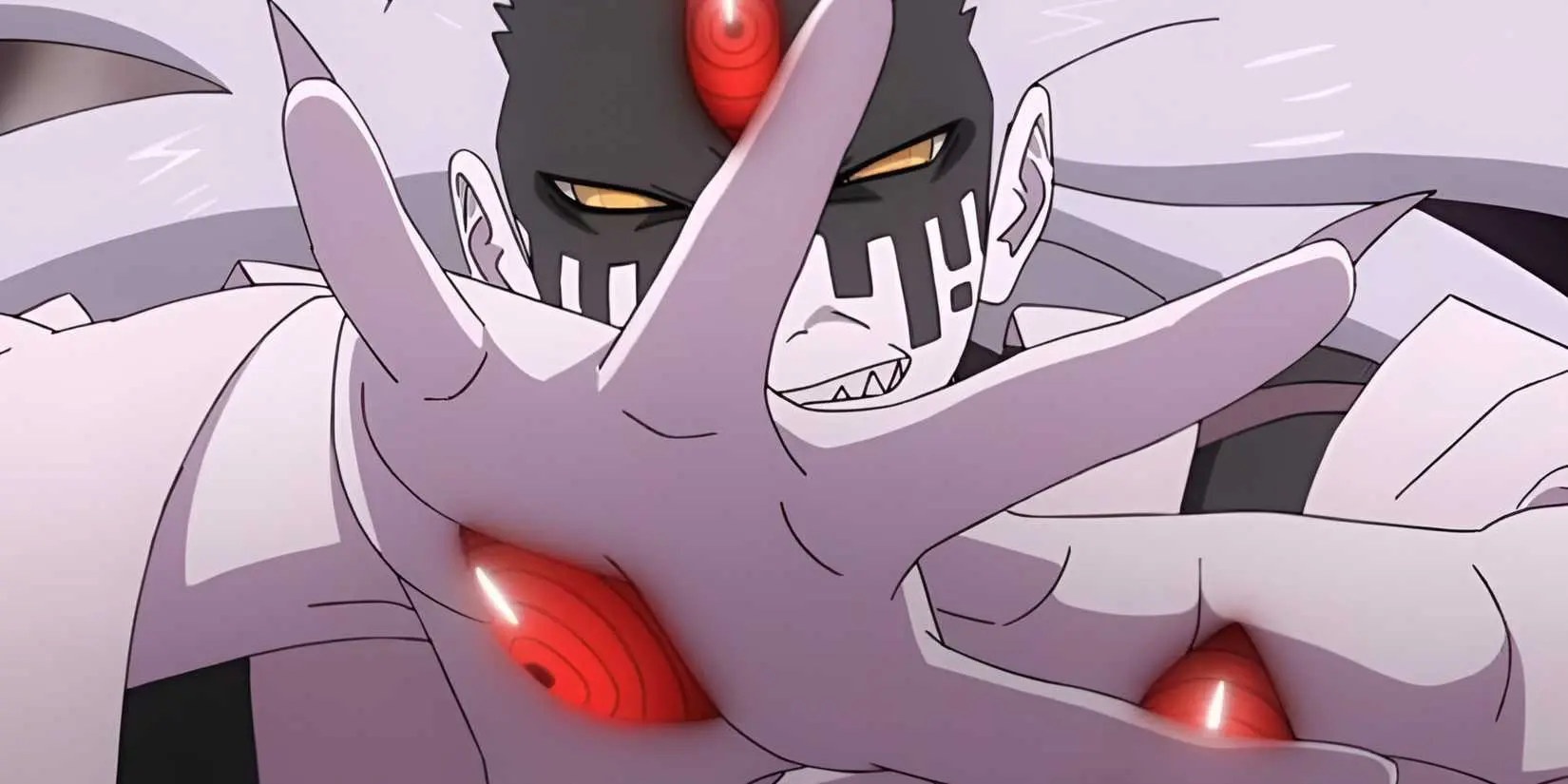 Boruto using Momoshiki's power with Rinnegan