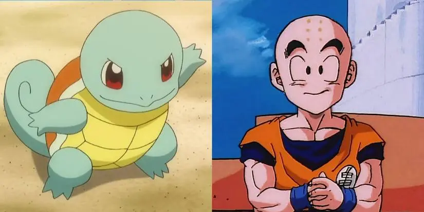 Krillin and Squirtle