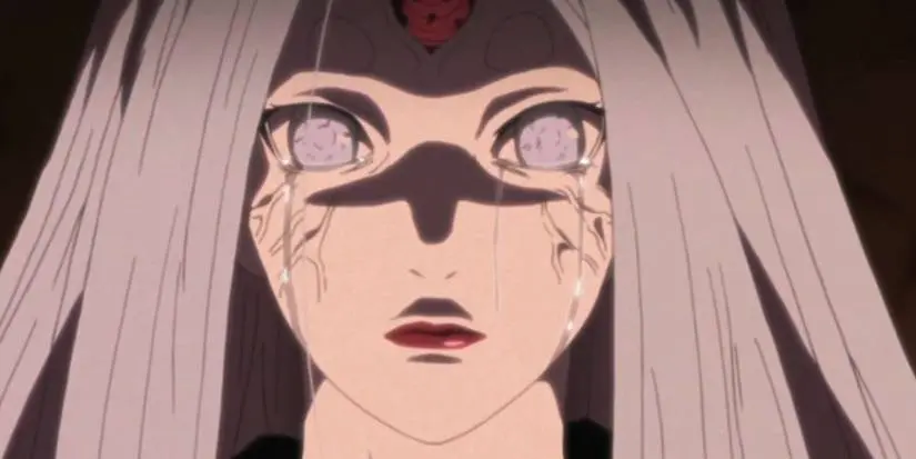 Kaguya Otsutsuki using Eternal Tsukuyomi