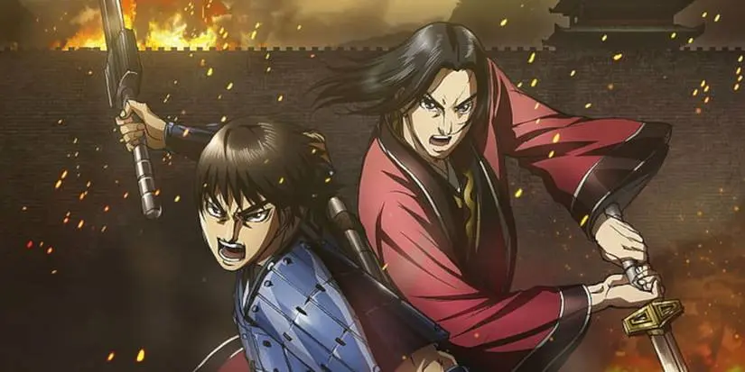 Kingdom anime characters Xin and Ying Zheng